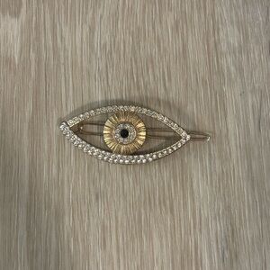 Amazon Gold and Silver Eye Hair Clip